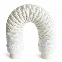 Tuyau de ventilation flexible en nylon de conception chinoise pour usage hospitalier avec raccord souple pour la réduction du bruit des ventilateurs