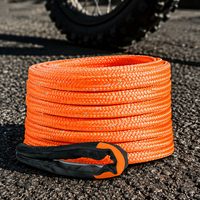 Kit de récupération cinétique en nylon polyester à double tressage pour voitures tout-terrain 4x4, ATV, UTV, sangle de remorquage 19 mm 6 m