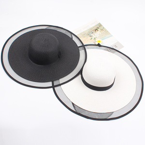 Custom Wide Large Brim Women Beach Hat Folding Summer Floppy Hats <strong>Straw</strong> <strong>Fedora</strong> - Product Image 6