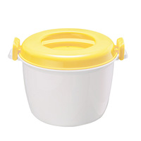 GREENSIDE Cuiseur à riz professionnel, grande capacité, compatible micro-ondes, boîte repas multifonction isolante en plastique 2.1-3L