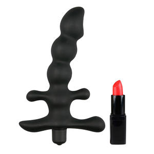 Wasserdichte Silikon Anal Plug Perlen Faked <span class=keywords><strong>Penis</strong></span> Vibrator für weibliche Vagina Erwachsene Erotik Anal Sexspielzeug für männliche weibliche Verwendung - Product Image 2