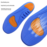 Semelles intérieures confortables en PU super douces, 2 pièces, soutien de la voûte plantaire, haute résilience, respirantes, absorbant la transpiration, anti-odeurs, pour l'entraînement et le sport