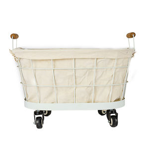 <span class=keywords><strong>Cesta</strong></span> de almacenamiento de alambre de Metal de hierro con luz, tela de decoración del hogar, cesto de ropa sucia para baño, rueda para almacenamiento de ropa de juguete y Hotel - Product Image 2