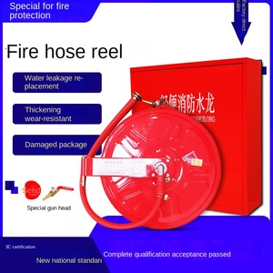 Carrete para Manguera Contra Incendios de 25 mm, de Goma, Resistente, para Interiores y Exteriores, Equipo de Extinción de Incendios Clase A y B - Product Image 5