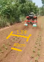 Machine de repiquage agricole à 2 rangs pour tracteur, neuve, semoir à patates douces avec moteur et composants centraux d'engrenage