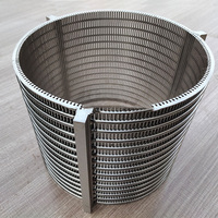 Pantalla de alambre de cuña de filtro de tratamiento de aguas residuales de acero inoxidable para granja de peces de pulpa koi estanque tambor giratorio solidliquid