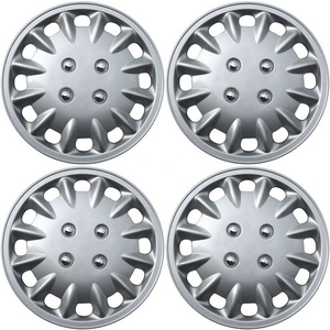 13 ''14'' ABS/PP cubierta de rueda de coche modelo Universal Material duro resistencia al desgaste Color plateado <span class=keywords><strong>tapacubos</strong></span> de llanta central barato - Product Image 3