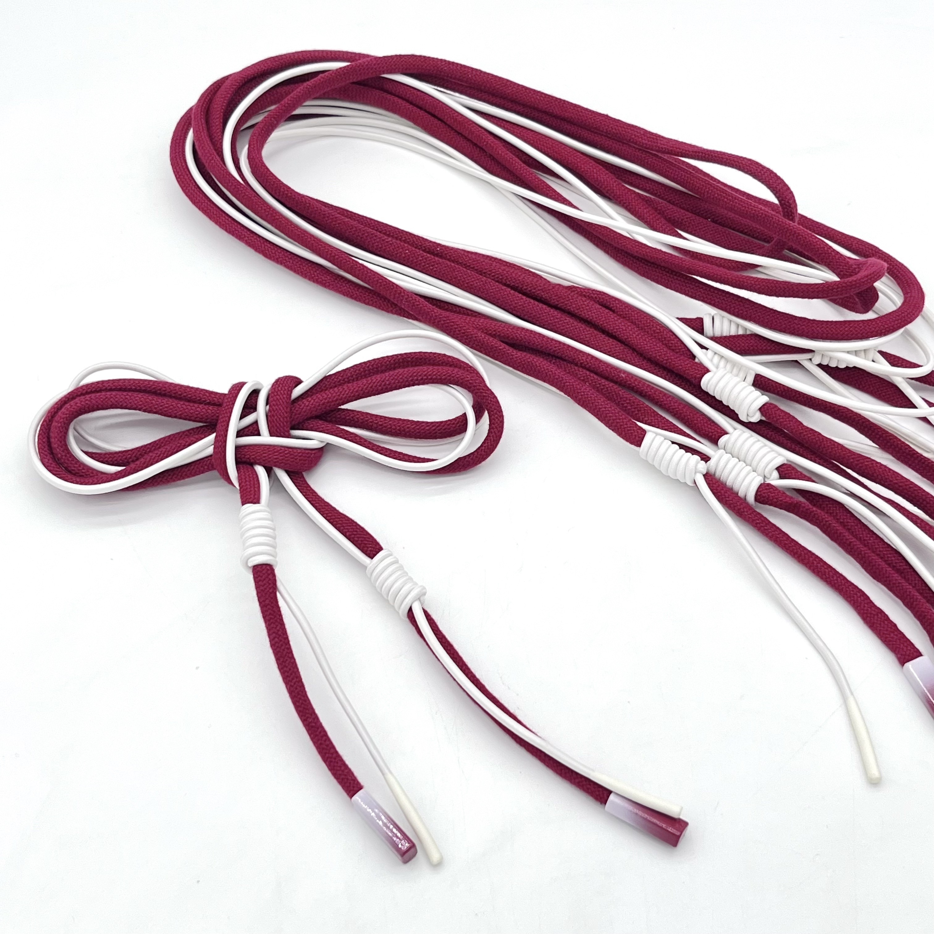 Two-Tone Drawstring Cord Durable Hoodie Hat Replacement String with Tipped Ends