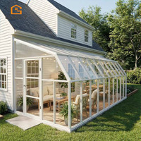 Solárium para las 4 Estaciones, Impermeable, con Rotura de Puente Térmico y Relleno de Argón, Casas de Cristal con Tamaño Personalizado