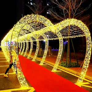 ไฟประดับรูปหัวใจ LED สำหรับตกแต่งซุ้มประตูในเทศกาลคริสต์มาสและวาเลนไทน์ เหมาะสำหรับงานจัดแสดงตามฤดูกาล - Product Image 1