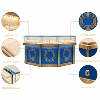 Meuble de Présentation Îlot Personnalisé pour Bijouterie, Vitrine de Luxe pour Bijoux, Aménagement de Magasin pour Boutiques et Centres Commerciaux