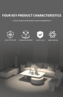 Spot LED sur rail en aluminium pliable avec culot GU10, design moderne, angle de faisceau réglable, contrôle intelligent via Zigbee/Tuya/DALI