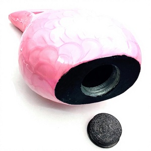 Pink Fish Shape <b>Pet</b> <b>Keepsake</b> Tear Drop Cremation Urn With Customizable Design For <b>Ashes</b> Storage Container Drop Urn - Product Image 1