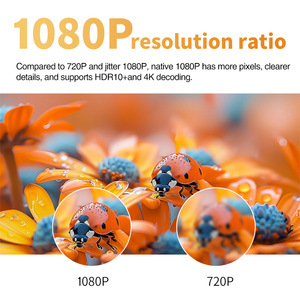 Proyector portátil Q7 más nuevo de 2025, GTV <span class=keywords><strong>LCD</strong></span> 1080P 1300ANSI lúmenes <span class=keywords><strong>Mini</strong></span> 4K proyector de negocios en casa proyector de vídeo en casa de enfoque automático - Product Image 4