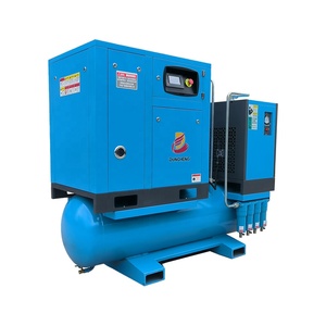 Compresseur à vis rotatif silencieux 7,5 kW à 22 kW tout-en-un 4-en-1 8 bars 16 bars avec sécheur et composant moteur principal - Product Image 2