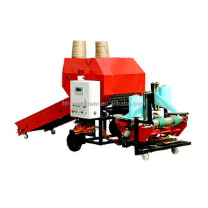 เครื่องจักรบรรจุภัณฑ์หญ้าหมักข้าวโพดขายส่งจากโรงงาน เครื่องเก็บเกี่ยว เครื่องตัดหญ้าแบบรถแทรกเตอร์ เครื่องบดหญ้า เครื่องอัดฟางม้วนขนาดเล็ก ราคา - Product Image 1