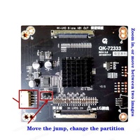 QK-72333 + 2K-4K LVDS Adaptateur Conseil En Stock Unique et double partition