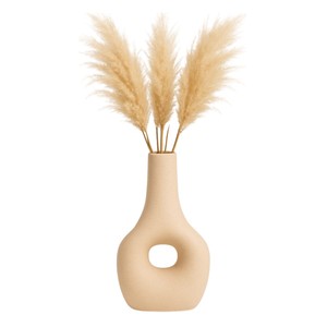 Vaso in ceramica moderno con design a intaglio aperto per l'arredamento del soggiorno, vaso decorativo per fiori, per decorazioni domestiche, camera da letto o ufficio - Product Image 2