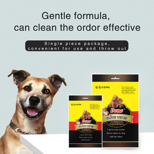 Gants de toilettage pour animaux de compagnie en gros directement de l'usine, lingettes pour nettoyer les pattes de chien et de chat, fabrication OEM en gros - Product Image 4