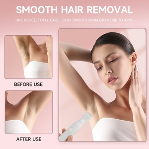 Kit d'épilation électrique 8-en-1 étanche pour femmes et hommes, IPX7, utilisation humide/sèche, pour le corps, le visage, le maillot et le nez, rechargeable - Product Image 3