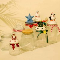 Bocaux en verre modernes pour l'organisation des aliments dans la cuisine avec couvercles en céramique, idéaux pour les cadeaux