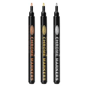 Offre Spéciale 0.7mm Or Argent Cuivre Art <span class=keywords><strong>Miroir</strong></span> Chrome Métallique <span class=keywords><strong>Marqueur</strong></span> Étanche Permanent Brillant Peinture Stylo Chrome <span class=keywords><strong>Marqueur</strong></span> - Product Image 5