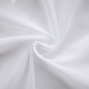 Suministro de fábrica, tela de gasa de poliéster 100%, ligera, transpirable, sala de estar transparente para, cortinas opacas, patrón de sólidos - Product Image 5