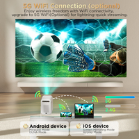 Mini projecteur d'usine C21 1080P 60Hz Android avec haut-parleurs intégrés, stéréo HIFI pour enfants, cinéma 3D à domicile, téléphone, PC