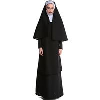 Costume d'Halloween pour adulte Jésus-Christ, robe missionnaire masculine, robe de prêtre, robe de religieuse, costume de cosplay