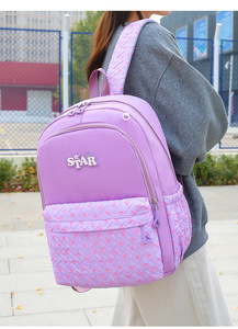 New Fashionable Nylon <b>Backpack</b> with Anti-seepage Design Large Capacity Student <b>Backpack</b> - Product Image 6
