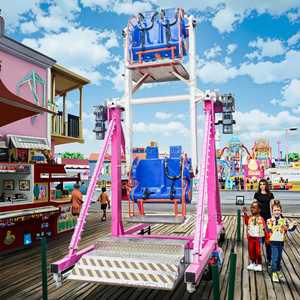 Manège Mini Top Spin à succès pour parcs d'attractions, manèges de carnaval pour enfants, balançoire Happy Swing intérieure et extérieure à vendre - Product Image 1