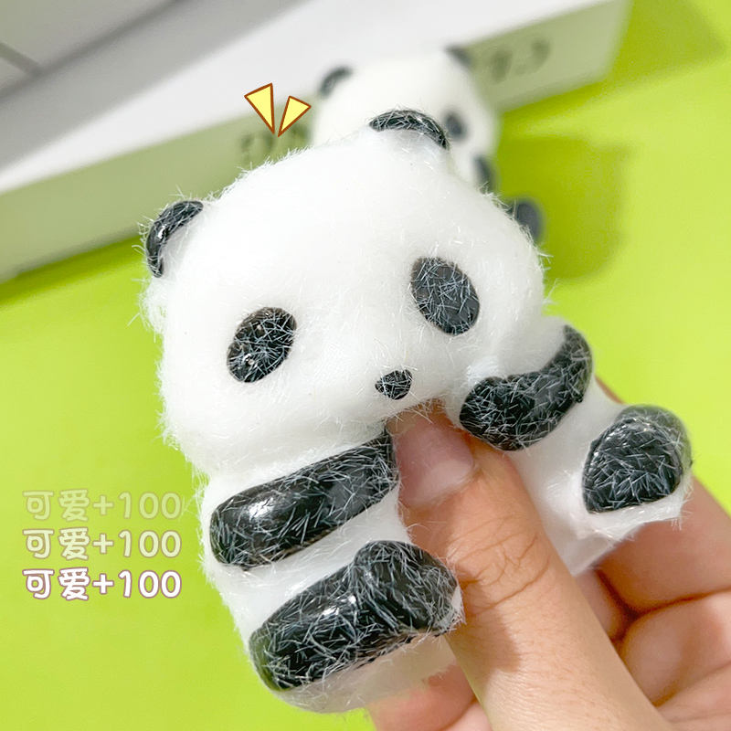 Panda Pinch Stress Relieving Toy Giant Panda Eating Bamboo Cute Release National Treasure Pinch Music Slow Rebound