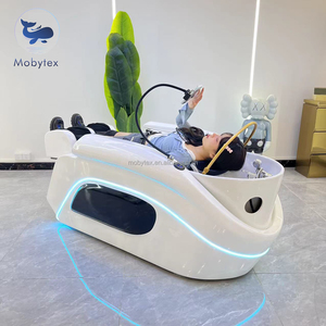 Ghế gội đầu và massage thiết kế mới 2025 có bồn rửa, dành cho tiệm cắt tóc, salon, spa gội đầu kiểu Nhật, bồn rửa bằng sứ - Product Image 1