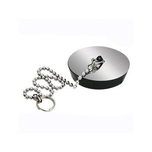 Tappo con catena in acciaio inossidabile cromato di diametro 4,7 cm - Product Image 1