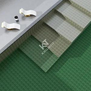 Ubin mosaik marmer hijau persegi Foshan Tiongkok untuk dinding lantai