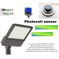 Lámpara LED para Exteriores de 500W con Fotocélula, Venta Directa de Fábrica, Iluminación para Calles, Jardines, Estacionamientos, Tipo Shoebox