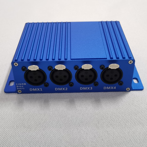Controller di Illuminazione Professionale D16 Artnet Dmx512 Ethernet, 4 Uscite XLR a 4 Canali, 720W Max per Sistemi di Illuminazione per Spettacoli ed Eventi - Product Image 3
