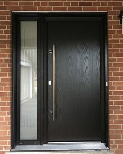 <span class=keywords><strong>Puerta</strong></span> principal de acero con diseño de una <span class=keywords><strong>puerta</strong></span> y media, nuevo estilo, con cristal de seguridad - Product Image 2