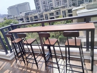 Mesa de Centro Moderna y Resistente de Acero para Sala de Estar, Apartamento u Hotel