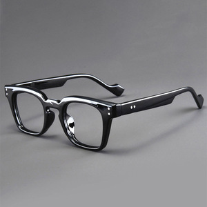 Occhiali Presbiti Unisex <span class=keywords><strong>Vintage</strong></span> con Logo Personalizzato, Montatura Quadrata Anti Luce Blu, Disponibile in Verde, Blu e Nero - Product Image 2