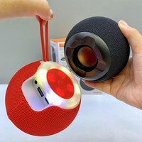 Subwoofer portable d'extérieur, mini-haut-parleur avec lecteur de carte, haut-parleur sans fil portable M20 avec lumière colorée