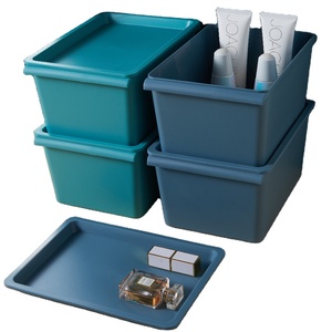 Rectangular Durable Plastic Storage Box  Clear Storage Bin with Lid