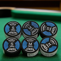 Embouts de queue de billard Kamui Tips ATHLETE noirs 14 mm, embouts de queue de billard, accessoires de billard et de snooker