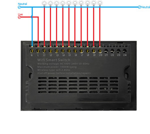 YIERYI Wifi Zigbee 8 10 12 Gang Panel de luz de cristal Tuya pared táctil Wifi interruptor inteligente 8 Gang para <span class=keywords><strong>Amazon</strong></span> <span class=keywords><strong>Alexa</strong></span> <span class=keywords><strong>Google</strong></span> <span class=keywords><strong>Home</strong></span> - Product Image 6