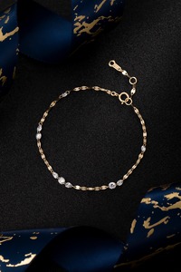 Elegante Brazalete de Cadena con Diamantes Cultivados en Laboratorio de Corte Corazón de 0.83ct en Oro Rosa Sólido de 18K |   Cadena con Diamante Creado en Laboratorio con Corte Corazón - Product Image 4