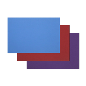 Pavimento Sportivo in PVC Certificato ITTF A-14145 ad Alta Densità con Trattamento E-SUR, Texture Intrecciate, Colori Rosso/Blu/Viola per Tavoli - Product Image 1