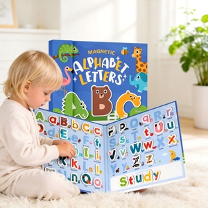 <span class=keywords><strong>Libro</strong></span> Pieghevole con Lettere Magnetiche dell'Alfabeto, Gioco Educativo <span class=keywords><strong>Montessori</strong></span> per l'Apprendimento dell'ABC, Giocattolo da Viaggio per Bambini in Età Prescolare - Product Image 2