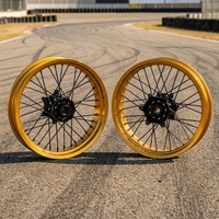 GLM Factory Wholesale Nouvelle Roue de Supermotard de Haute Qualité en Alliage d'Aluminium CNC à 36 Rayons de 17 Pouces pour Moto EXC SXF 125 250 300 450