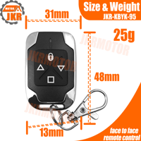 Télécommande sans fil 433MHz Clone face-à-face à 4 boutons avec signal stable pour portail roulant de garage électrique