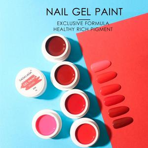 SAGALAGA venta al por mayor 3D Nail Art pintura Gel profesional diseño personalizado sólido tallado Nail Art polaco LED Uv Gel pintura producto 5g - Product Image 3